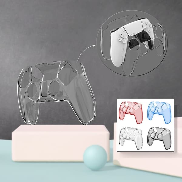 PC Cover för PS5 Game Controller Ultratunt skyddande fodral Transparent