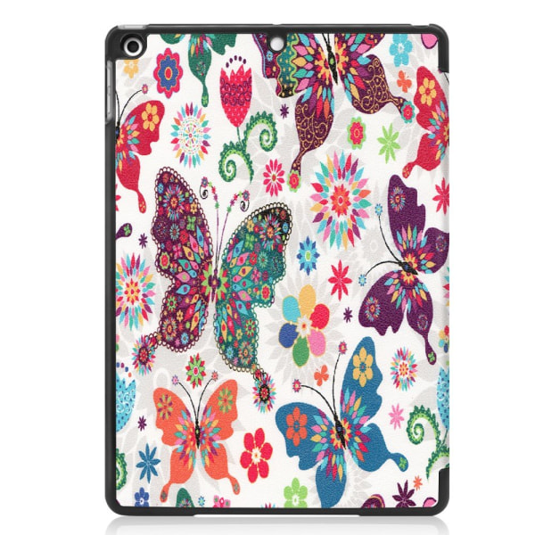 Apple iPad 10.2 kolminkertainen jalusta case - perhonen Multicolor