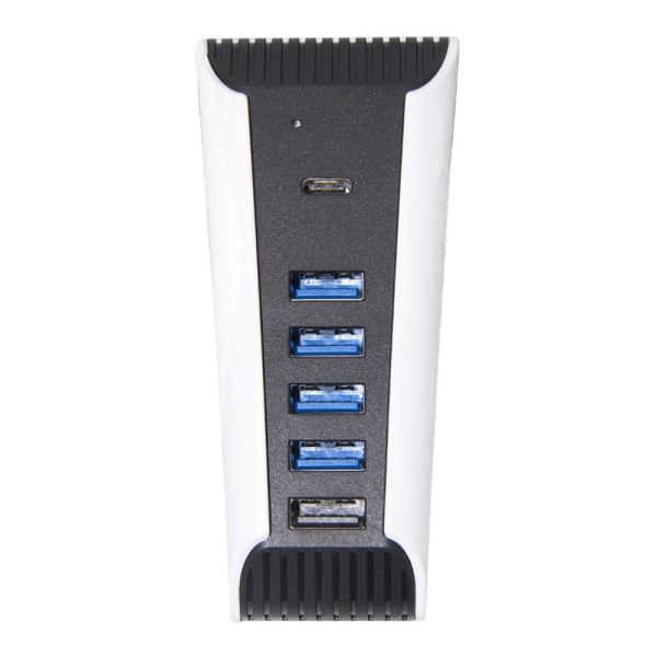 USB Hub Splitter Expansion Dockningsstation för PS5-konsol Svart