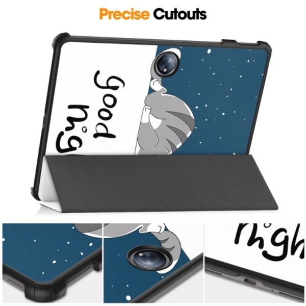 OnePlus Pad 2 Tri-fold Stand Wake/Sleep Cover -tablettikotelo - Cat Multicolor