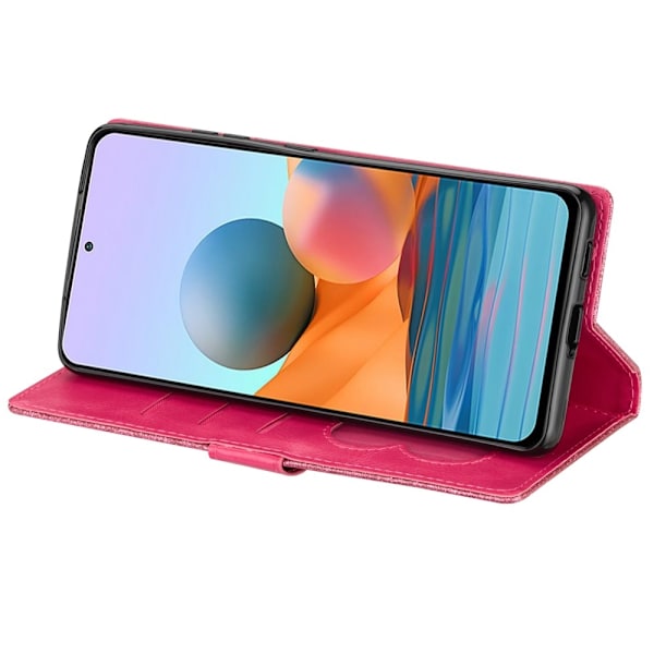 För Samsung Galaxy A56 5G Ställbart Glitterfodral med Dragkedjeficka - Rose Rosa