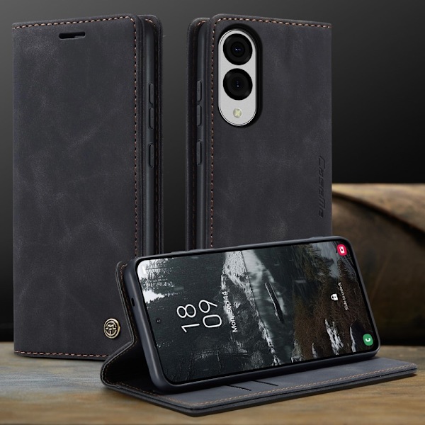 CASEME Retro Pung Taske til Samsung Galaxy S25 Edge Black