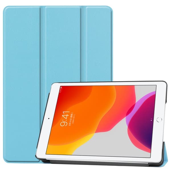 Apple iPad 10.2 2021/2020/2019 Slim Fit Trifoldbart Deksel - Lyseblå Blue