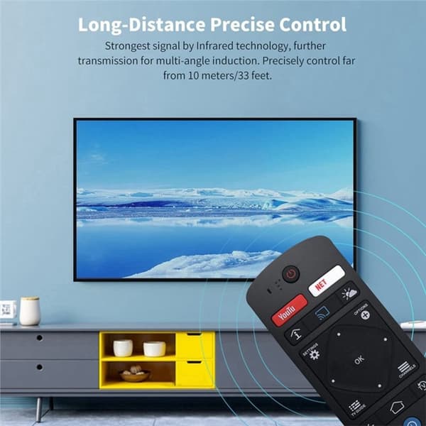 TV-fjernkontroll erstatning for S461V07.06 for Philips TV Black