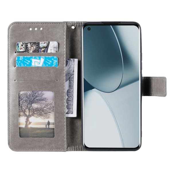 Lommebokdeksel med Stativ og Håndleddsstropp til Sony Xperia 1 VIII Grey