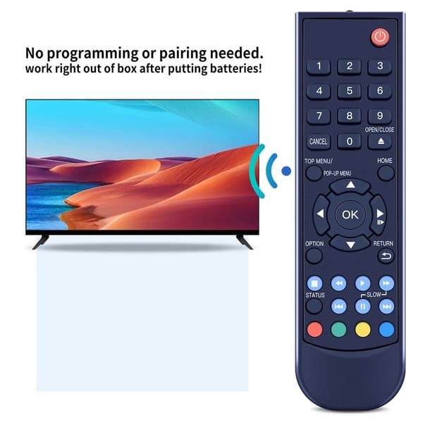Fjernkontrollerstatning for N2QAYA000205 for Panasonic Blu-ray DVD-spiller Black
