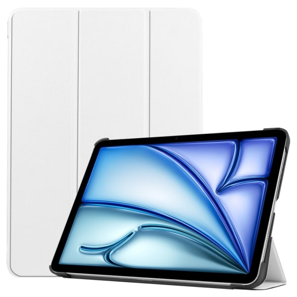 Etui for iPad Air 11 (2024) - Tri-fold Stativ Tablettdeksel - Hvit White