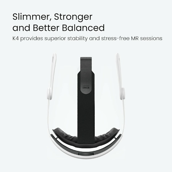 Til Meta Quest 3/3S hovedrem VR Headset Blød pude hovedbøjle Trykreducerende Grey