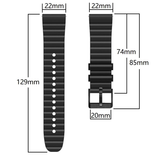 Watch Band for Suunto Vertical 9 Peak Pro 5 Peak 22mm Bracelet Black