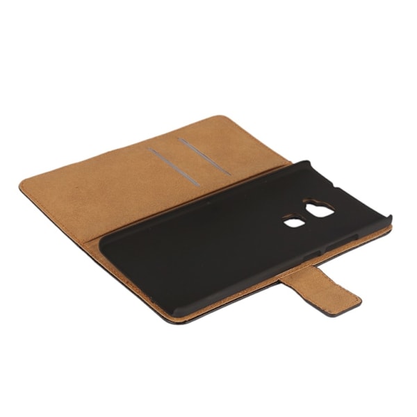 Huawei Mate S Lommebok Ekte Split Leather Etui Black