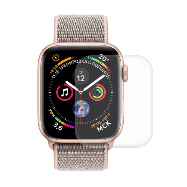 HAT PRINCE PET kaareva näytönsuoja Apple Watch Series 4 40mm Transparent