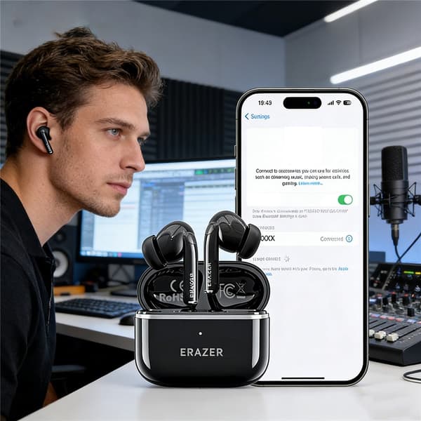 LENOVO ERAZER XT89PRO In - Ear Trådløse Ørepropper Bluetooth - øretelefoner - Svart Black