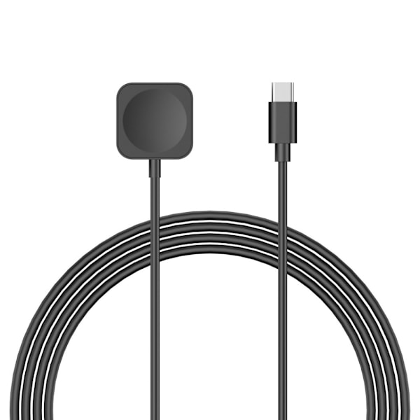 Oplader Dock til et ur 1m USB-C Ladekabel Smartwatch Black