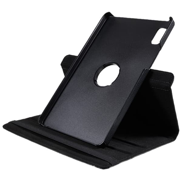 Litchi-etui med roterende stativ for Lenovo Tab M9 Black