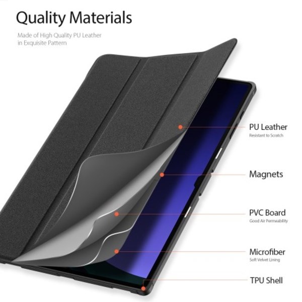DUX DUCIS Tri-fold Stand Samsung Galaxy Tab S10 Ultra / S9 Ultra / S8 Ultra Black
