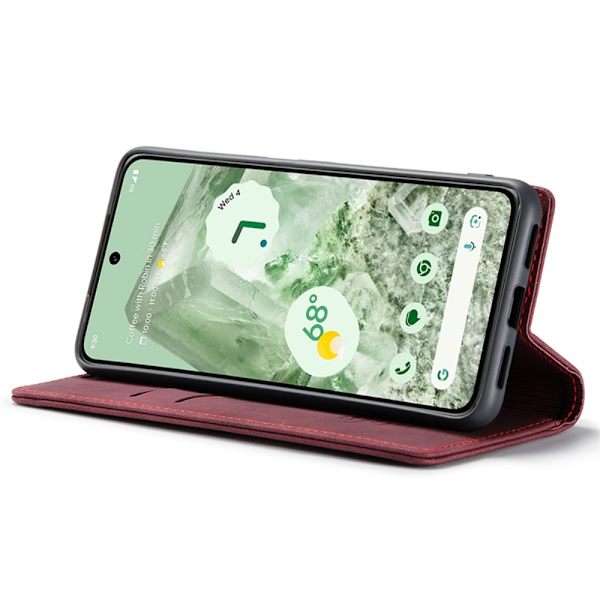 CASEME Plånboksfodral till Pixel 8a - Brun Röd