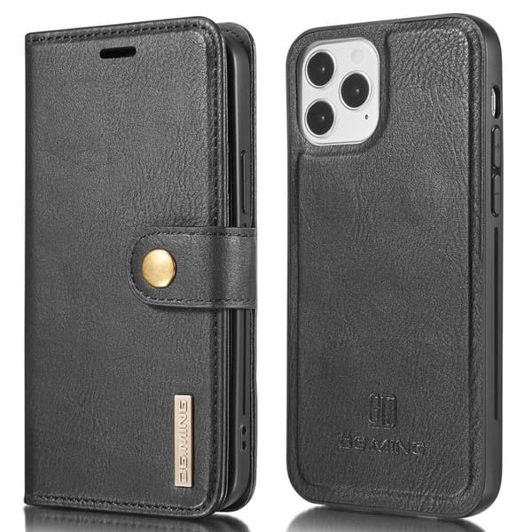 DG.MING iPhone 13 Split Lommebok - deksel I Lær - Svart Black