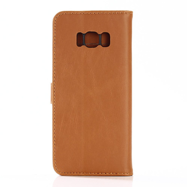 Samsung Galaxy S8 Plus Stilig Lommebok-deksel Lysebrun Brown