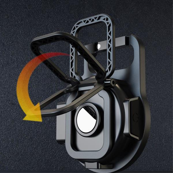 Keychain Flashlight Outdoor Portable Rechargeable Work Light Red+Yellow+White Black