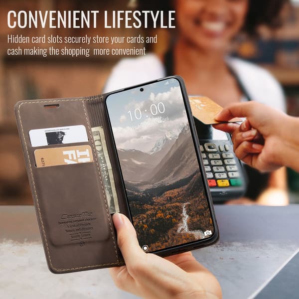 CASEME Plånboksfodral Xiaomi 15T - Coffee Mörkbrun