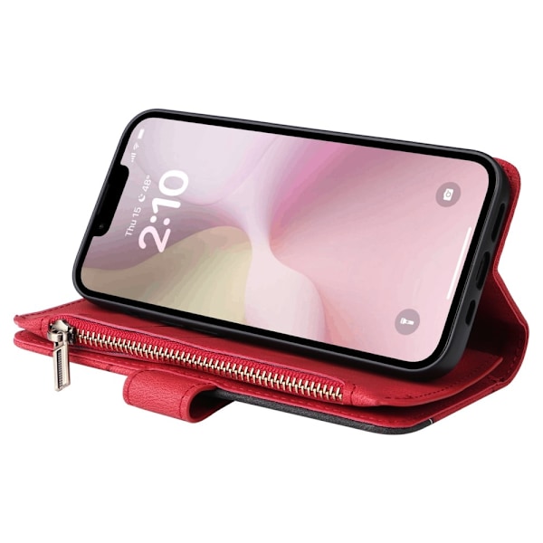 KT multifunktions-serie-5 til iPhone 17e / 16e telefonetui Red