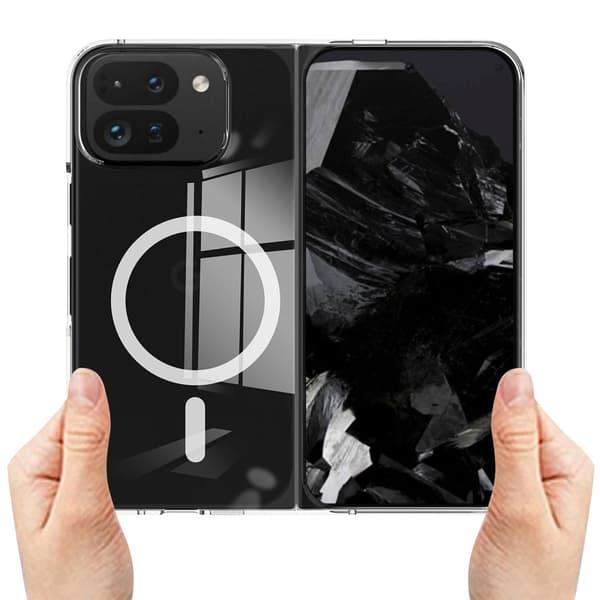 Magnetisk etui for Google Pixel 9 Pro Fold 5G, TPU+Akryl med MagSafe Transparent