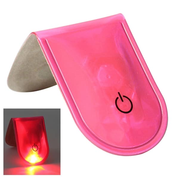 LED Ljus Magnetiskt Clips Säkerhet Löpning Natt Camping Aktiviteter - Rosa Rosa