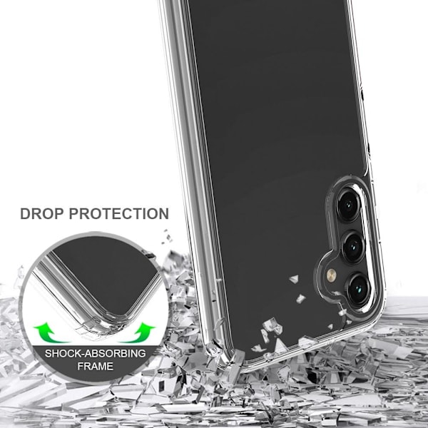 Til Samsung Galaxy A14 5G TPU+akryl anti-drop telefonetui Transparent