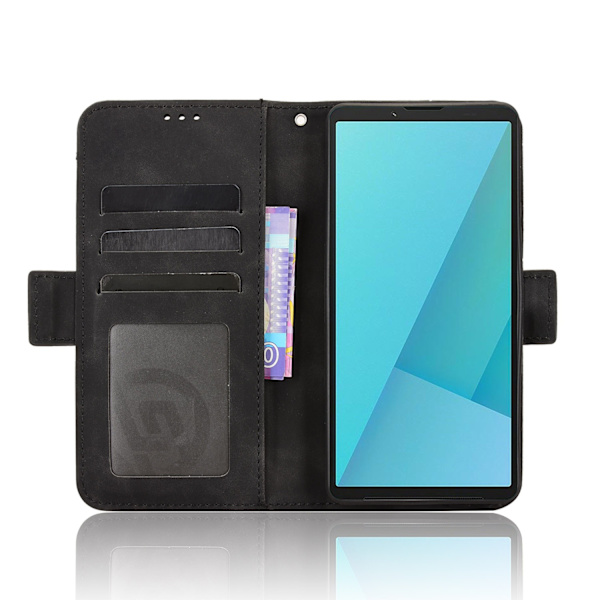 Wallet case Case Cover for Sony Xperia 10 VII Black