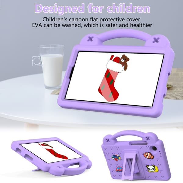 Til Samsung Galaxy Tab A9 EVA Foam Stativdeksel - Lilla Purple