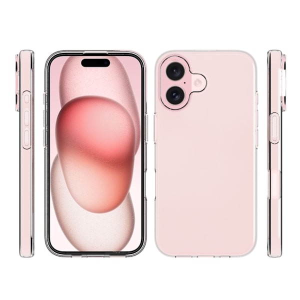 Cover Shell til iPhone 17 Stødabsorberende Forstærkede hjørner TPU Transparent