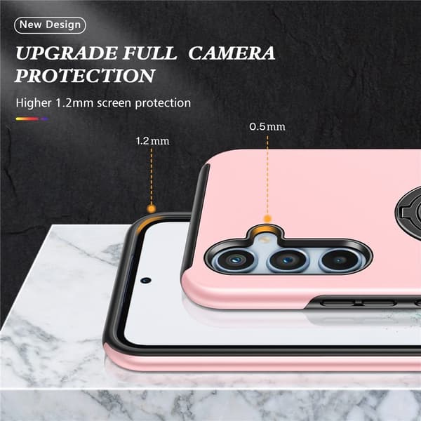 Mobildeksel med Ringholder for Samsung Galaxy A37 5G Pink