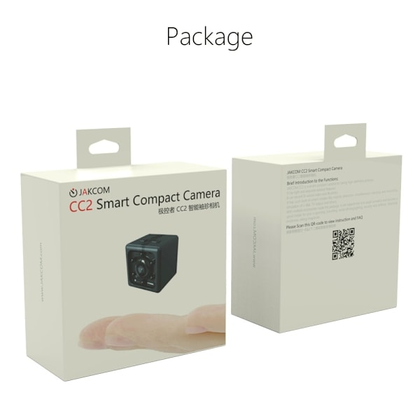 JAKCOM CC2 Mini UV-beläggningsfilter Linsfilm Actionkamera Inbyggt 40mAh batteri Svart
