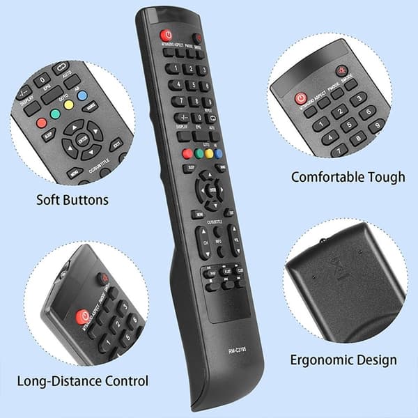 Fjernkontroll utskiftning for RM-C3195 for JVC TV Black