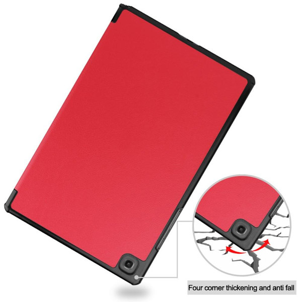 Tri-fold Stand Case for Samsung Galaxy Tab A7 10.4" Red