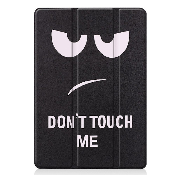 Apple iPad 10.2 Slim fit tri-fold fodral - Don't Touch Me Svart