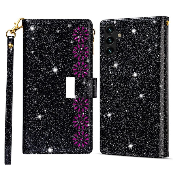 Till Samsung Galaxy A16 5G / A16 4G Fodral Starry Sky - Svart Svart