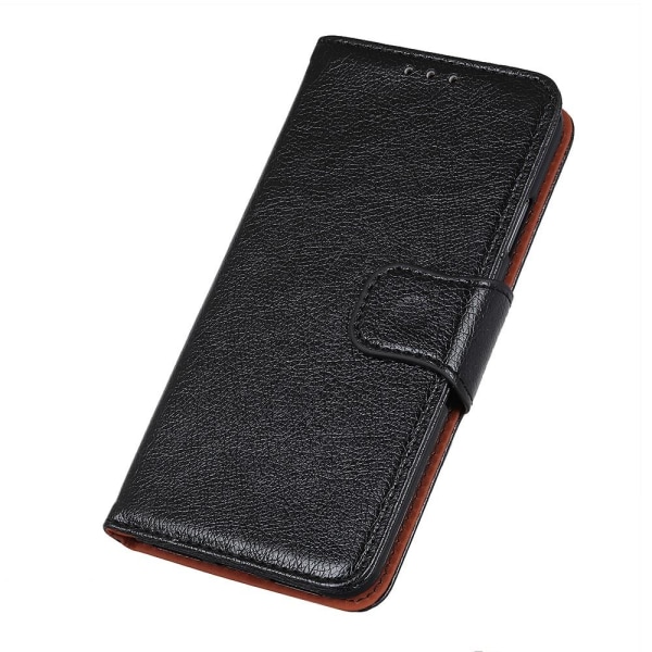 Nappa Texture Split lompakkotelineen cover OnePlus Nord N10 - Bl Black
