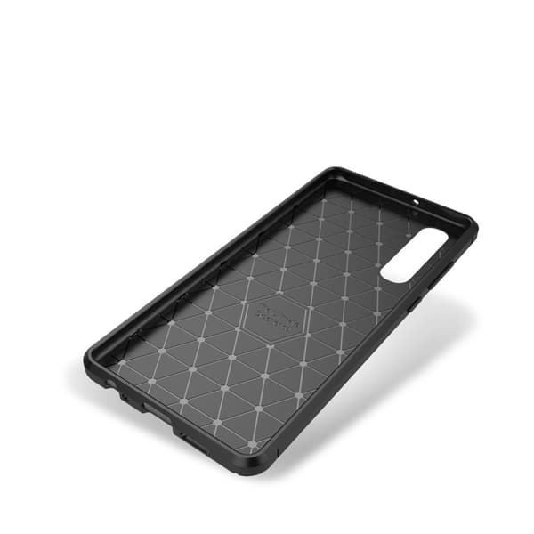 Huawei P30 Karbon fiber Texture Skal - Svart Svart