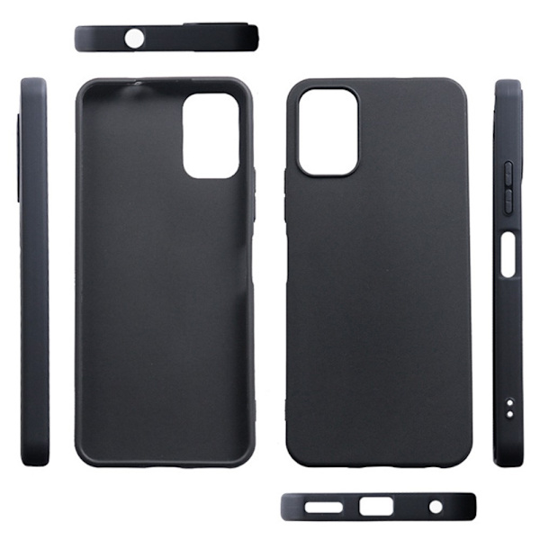 Slim-Fit TPU telefoncover til Nokia C32 - Sort Black