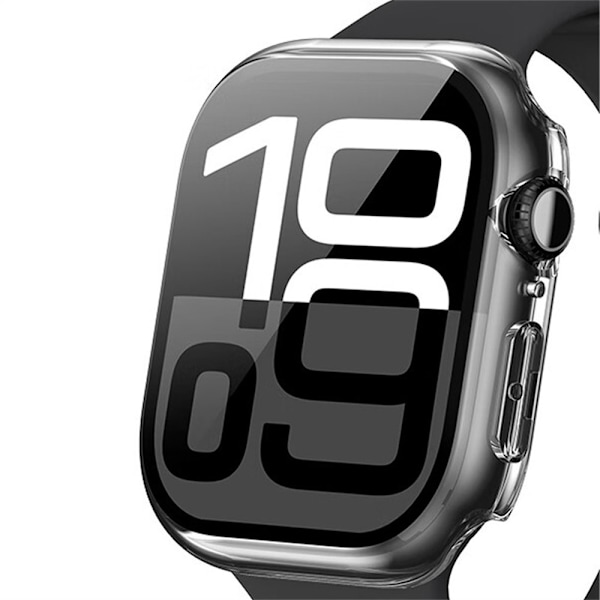För A Watch Series 10 42mm Fodral Skal med härdat glas - Transparant Transparent