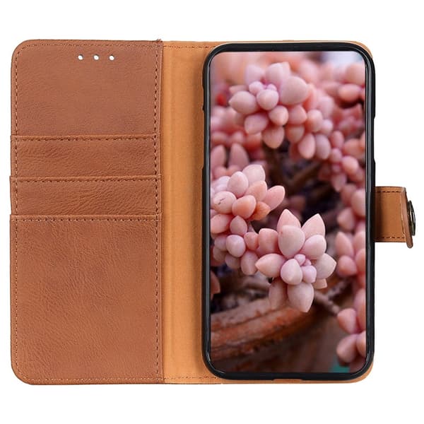 KHAZNEH Motorola Moto G35 Plånboksfodral - Brun Brun