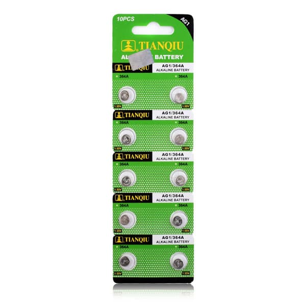 Button Coin Cells Battery SR60 / V364 / AG 1 Silver
