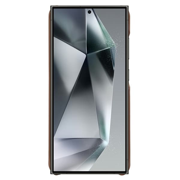 Til Samsung Galaxy S25 Ultra Deksel med 2 Spor Brown
