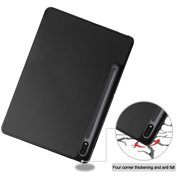 Slim Fit Dekseldeksel til Samsung Galaxy Tab S7/S8 - Svart Black