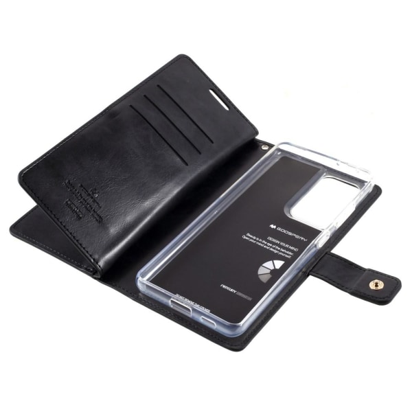 Samsung Galaxy S21 Ultra MERCURY GOOSPERY Mansoor Wallet Case  - Black Black