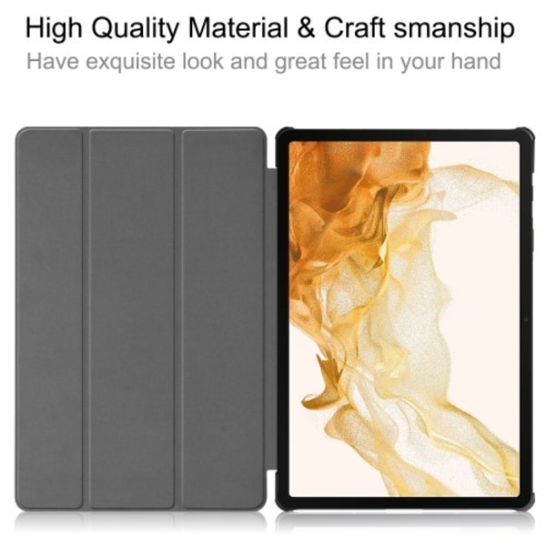 Tri-fold Smart-etui med stativ for Samsung Galaxy Tab S10+ (S10 Plus) Multicolor