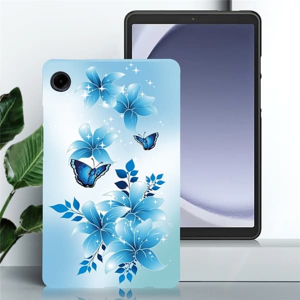 Til Samsung Galaxy Tab A11 / A9 Etui Mønstertryk Slankt TPU Beskyttende Tablet Etui Butterfly Multicolor