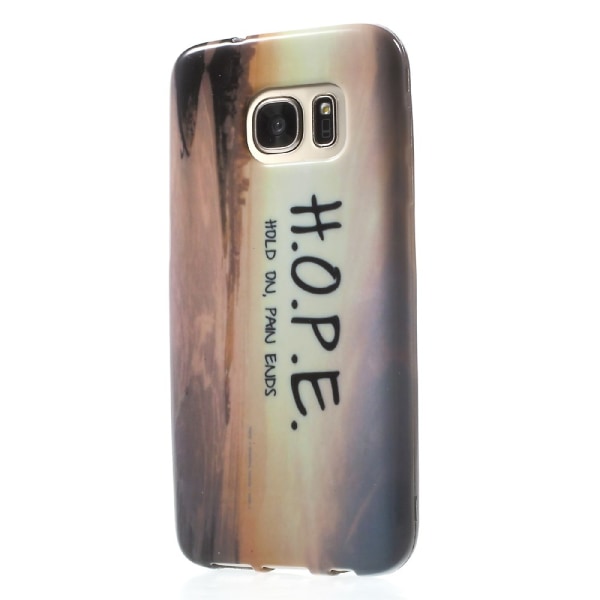 Samsung Galaxy S7 TPU cover - Hope On Pain Ends Transparent