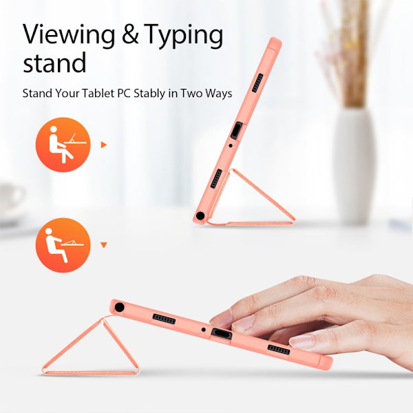 DUX DUCIS Tri-fold Stativ Samsung Galaxy Tab A9+ Pink